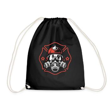 fire Department - Drawstring Bag - black - Front