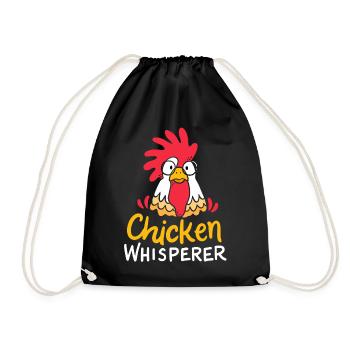 Poulet poulet fermier - Sac de sport léger - noir - Devant