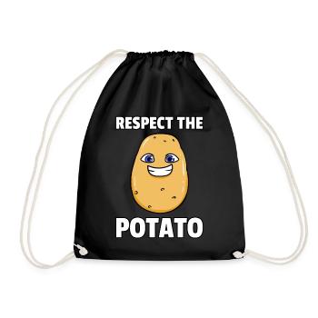 Je suis une pomme de terre - Sac de sport léger - noir - Devant
