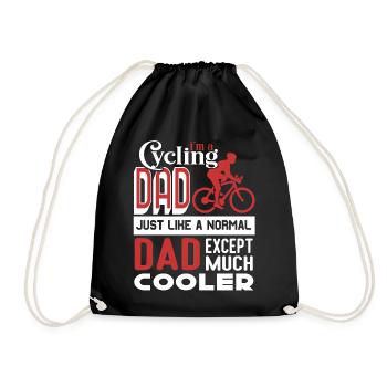 Cycling Cycling Dad Cooler - Drawstring Bag - black - Front