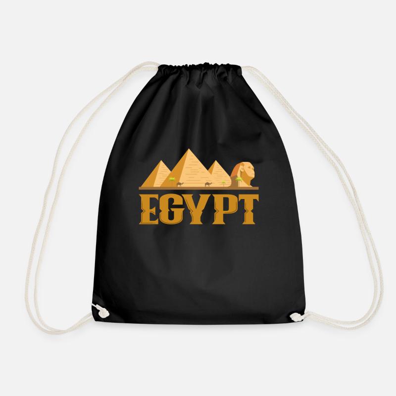Ägypten - Turnbeutel - Schwarz