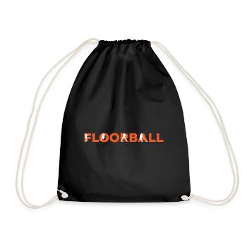Floorball leisure in the name - Drawstring Bag - black - Front
