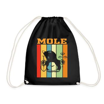 Mole Retro Play of Colors - Drawstring Bag - black - Front