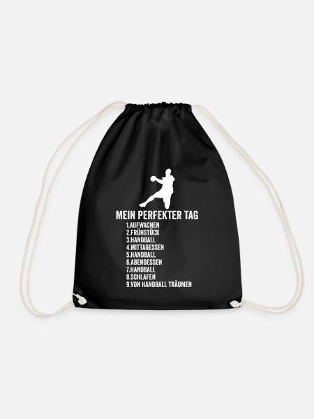 Handball - Turnbeutel - Schwarz