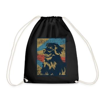 Chien Hovawart - Sac de sport léger - noir - Devant