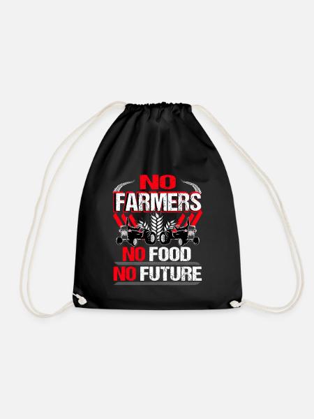 No Farmers No Food No Future - Turnbeutel - Schwarz