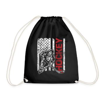 Hockey sur glace USA - Sac de sport léger - noir - Devant