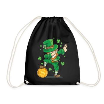 Saint-Patrick Dabbende Dabbing Leprechaun Boys - Sac de sport léger - noir - Devant