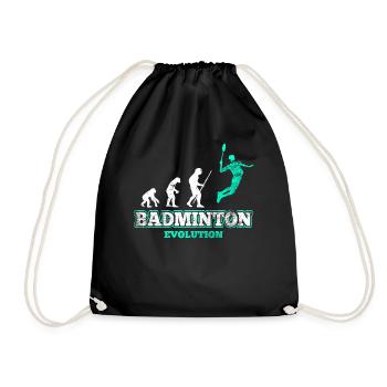 Joueur de badminton - Sac de sport léger - noir - Devant