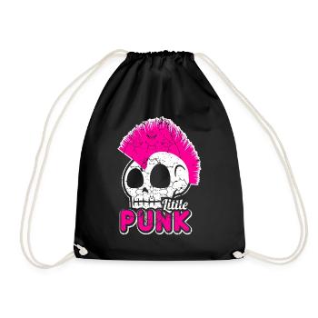 Punk rock music punk rocker punks punk gift - Drawstring Bag - black - Front