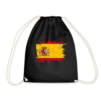Drapeau Espagne - Sac de sport léger - noir - Devant