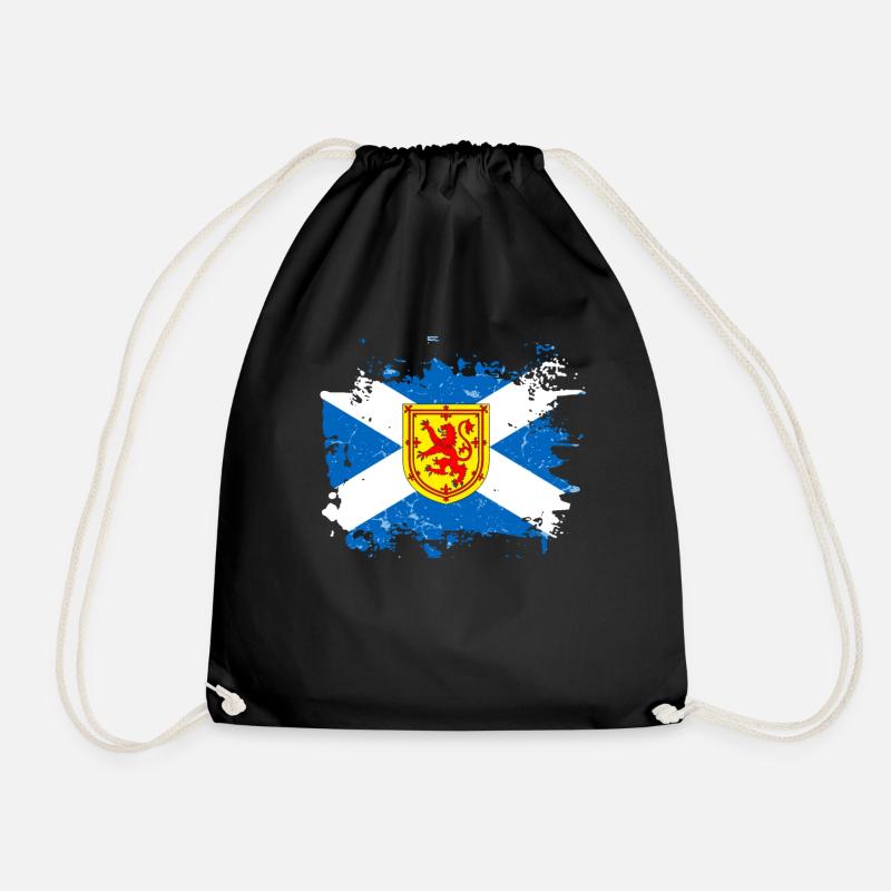 Scotland - Drawstring Bag - black