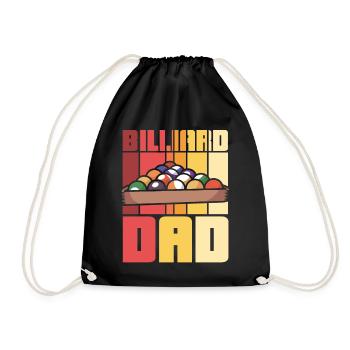 Billiard Dad - Turnbeutel - Schwarz - Vorne