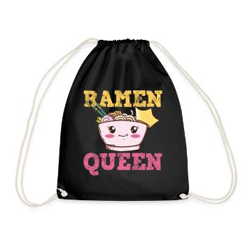 Ramen - Drawstring Bag - black - Front