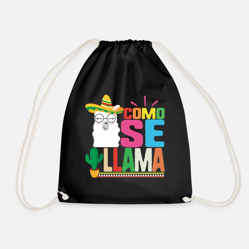 Como Se Llama Spanisch Funny Cinco De Mayo Mexikanisch - Turnbeutel - Schwarz