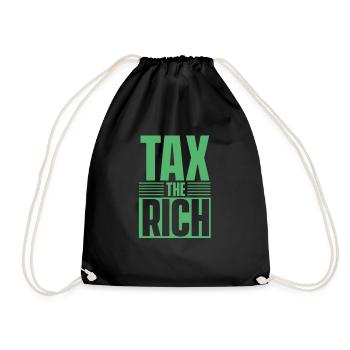 Tax the rich - Drawstring Bag - black - Front