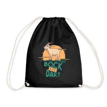 Bock Auf Dart - Fléchettes pour joueurs de fléchettes - Sac de sport léger - noir - Devant