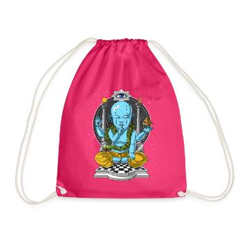 Shiva Psychedelic Meditation - Drawstring Bag - fuchsia - Front