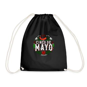Cinco de Mayo Mexican holiday Mexican - Drawstring Bag - black - Front
