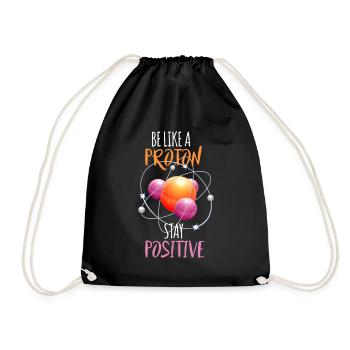Science, science, physics, gift, idea - Drawstring Bag - black - Front