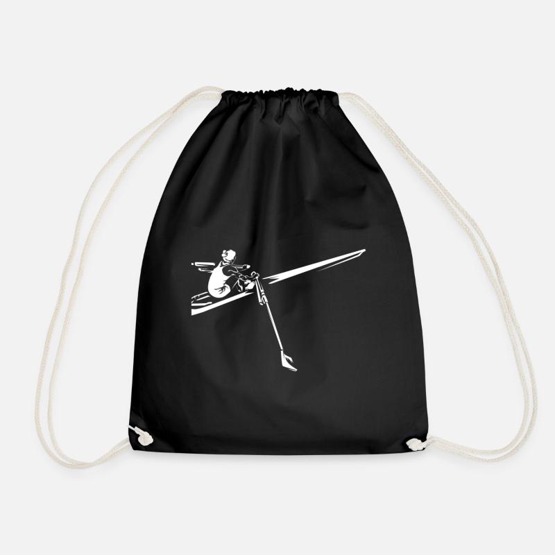 Rudern Geschenk - Turnbeutel - Schwarz