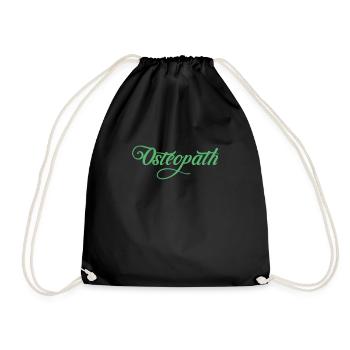 Team Osteopathie Osteopathin Osteopath Praxis - Drawstring Bag - black - Front