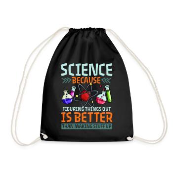 Science Chimie Physique Biologie Drôle - Sac de sport léger - noir - Devant