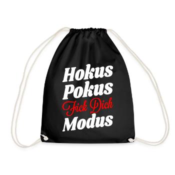Hokus Pokus Fick Dich Modus - Turnbeutel - Schwarz - Vorne