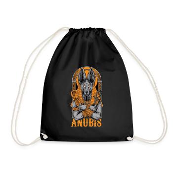 Anubis Dieu égyptien Égypte cadeau divinité - Sac de sport léger - noir - Devant