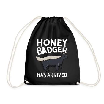 Honey Badger Has Arrived - Drawstring Bag - black - Front