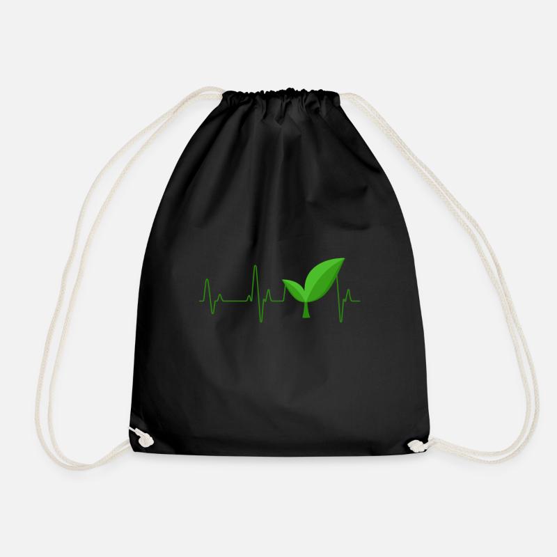 Vegan - Turnbeutel - Schwarz