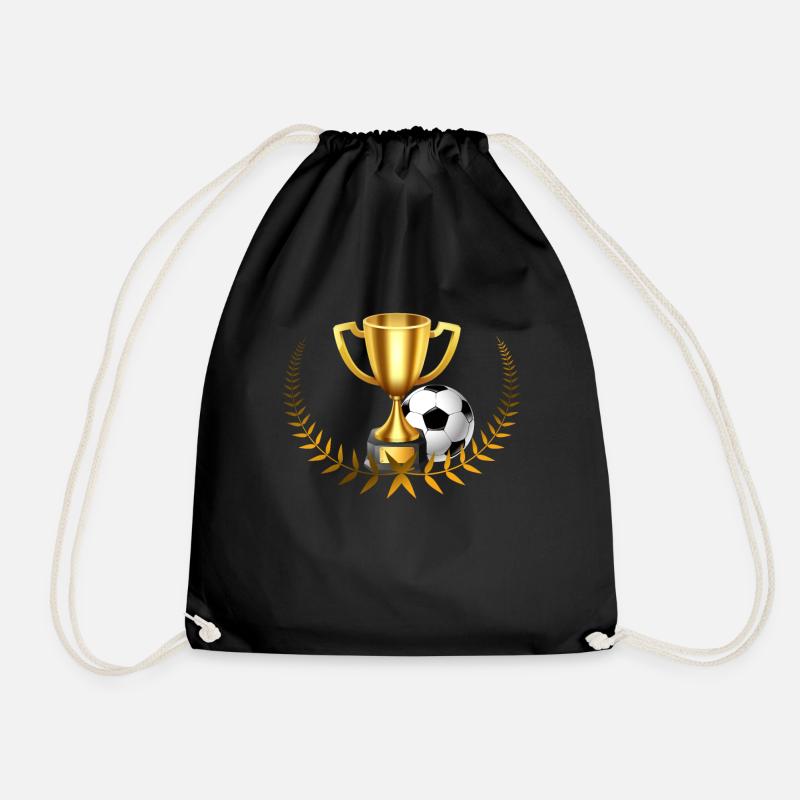 Équipe de soccer vainqueur de la coupe - Sac de sport léger - noir
