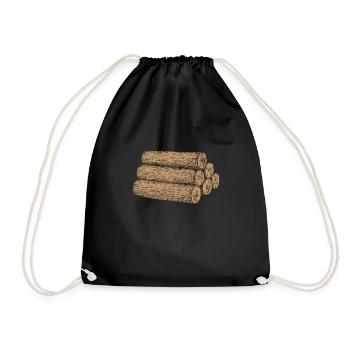 lumberjack - Drawstring Bag - black - Front