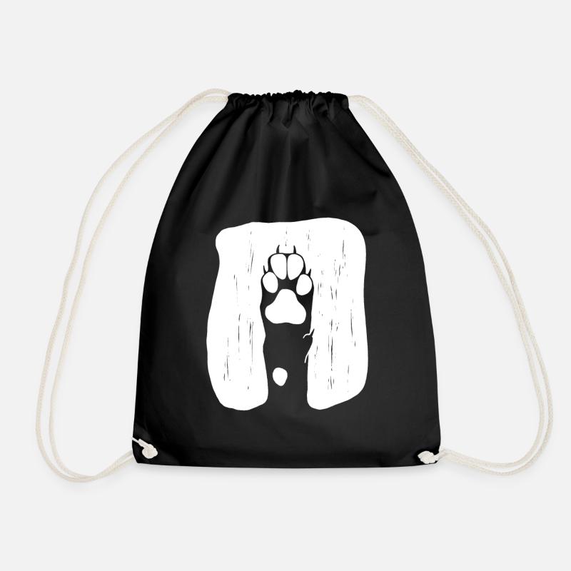 Patte de chien - Sac de sport léger - noir