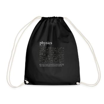 Conception drôle pour les physiciens - Sac de sport léger - noir - Devant
