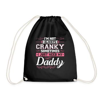 Chemise fille papa - Sac de sport léger - noir - Devant