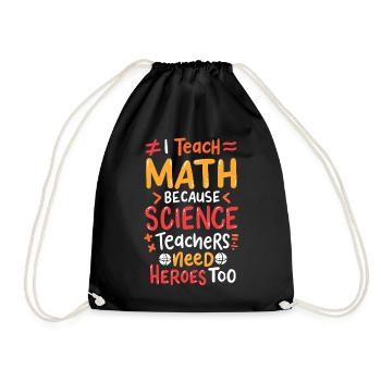 Mathématiques mathématiques - Sac de sport léger - noir - Devant