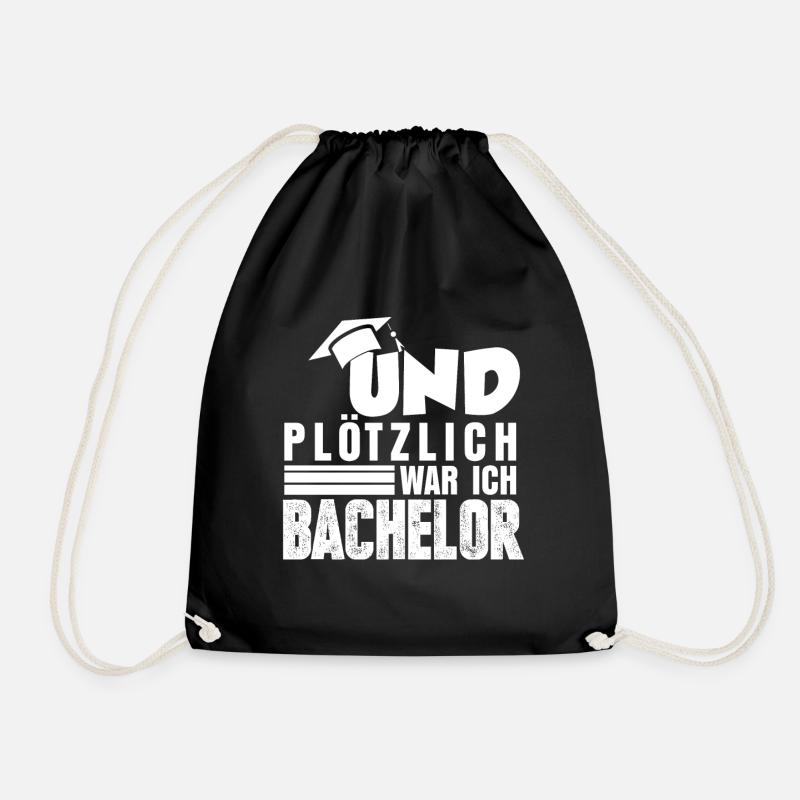 Bachelor Diplom - Turnbeutel - Schwarz
