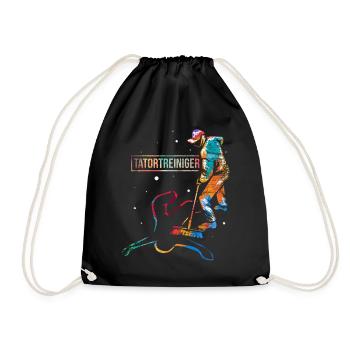 Tatortreiniger Geschenk - Turnbeutel - Schwarz - Vorne