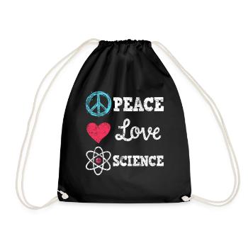 Science physics biology teacher - Drawstring Bag - black - Front