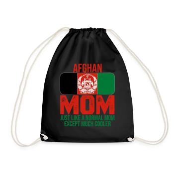 Afghanistan Moms Afghan Drapeau T-shirt de la Fête des Mères - Sac de sport léger - noir - Devant