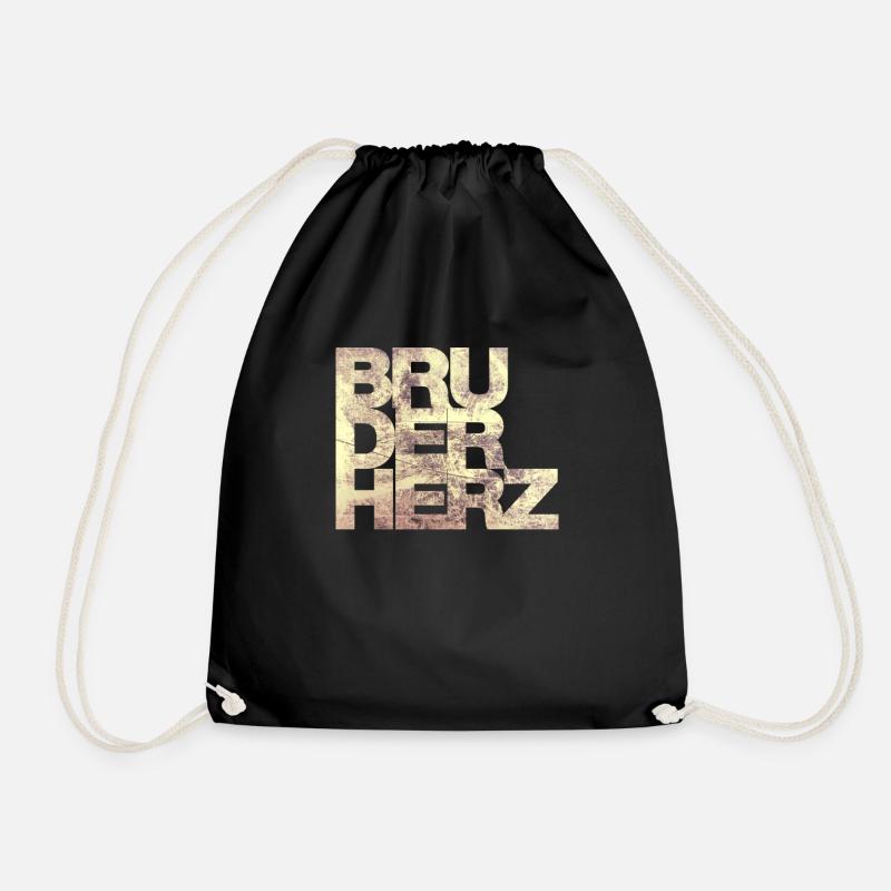 Bruderherz Bester Bruder der Welt Geschenkidee - Turnbeutel - Schwarz