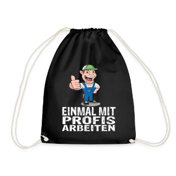 Handwerker - Turnbeutel - Schwarz - Vorne