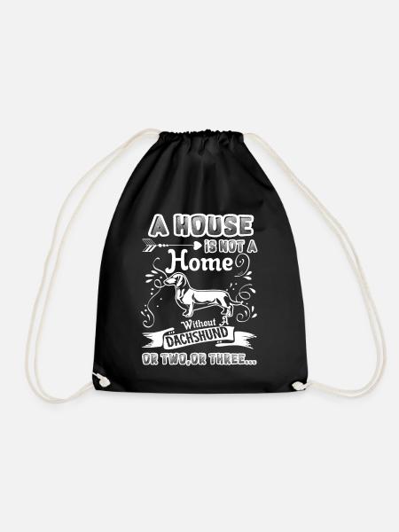 Maison teckel sans teckel - Sac de sport léger - noir