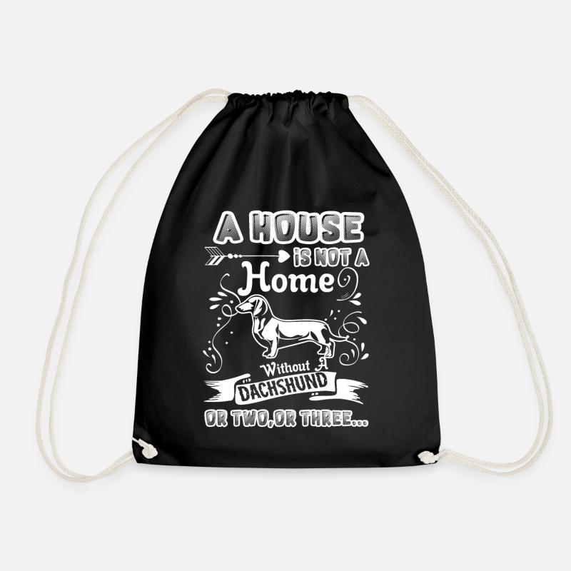 Maison teckel sans teckel - Sac de sport léger - noir