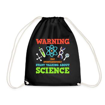 Physics chemistry biology - Drawstring Bag - black - Front