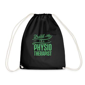 Physio - Turnbeutel - Schwarz - Vorne