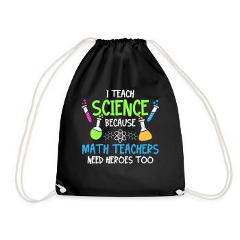 Professeur de physique chimie - Sac de sport léger - noir - Devant