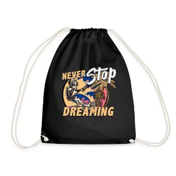 Kitesurfing - Drawstring Bag - black - Front