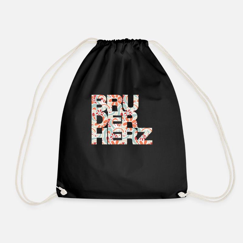 Bruderherz Bester Bruder der Welt Geschenkidee - Turnbeutel - Schwarz